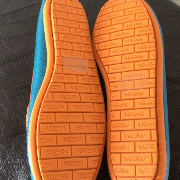 Venettini* (8US-39EU) WOMEN’S High Quality Turquoise Mambo Orange Glazed LEATHER - Picture 7 of 7